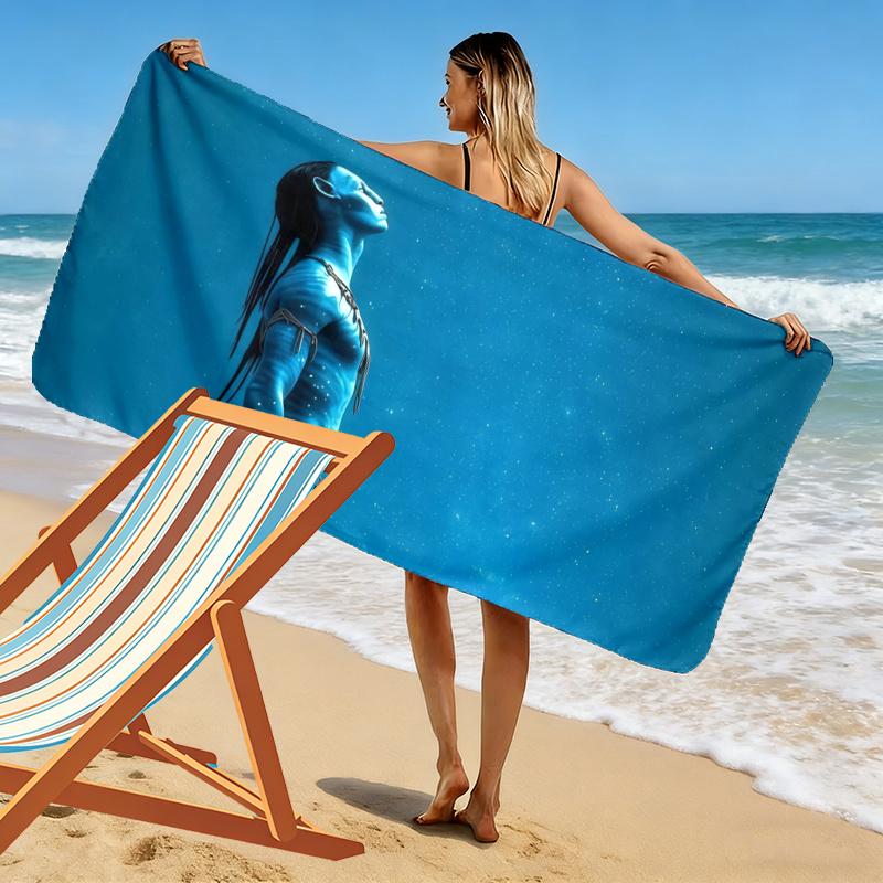 Avatar Print Beach Towel, Large Soft Quick Dry Towel for Beach Camping Swimming