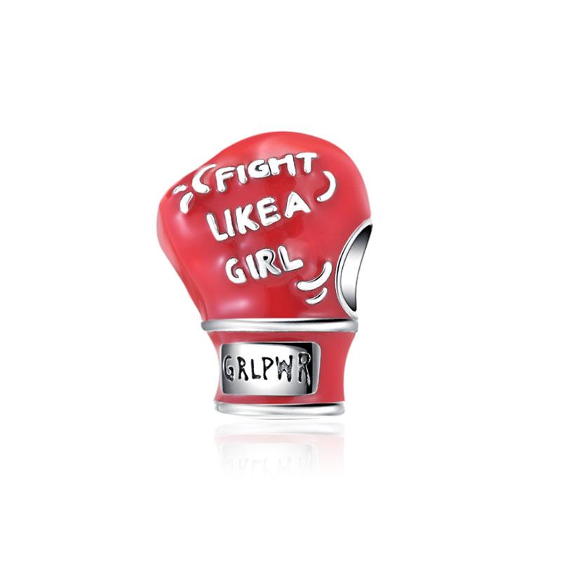 New Copper Red Charms Medical Staff Heart Bead Fit Original Charm Bracelet For Women Diy Fashion Jewelry Making Cherry