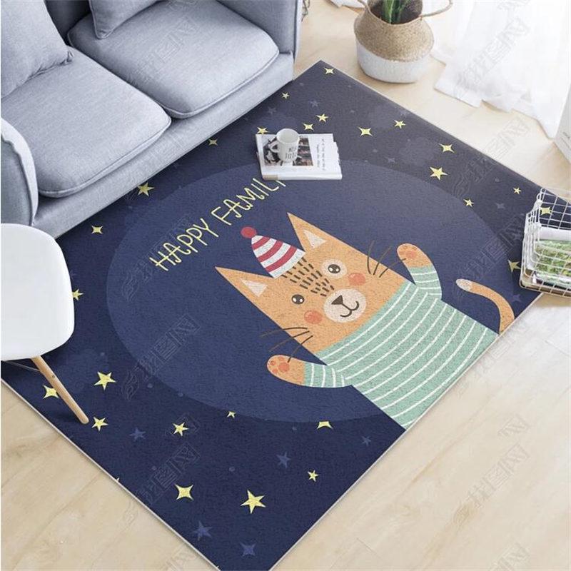 

Ковер с мультяшным рисунком розовый - Милый коврик для спальни принцессы и гостиной 60x160 cm