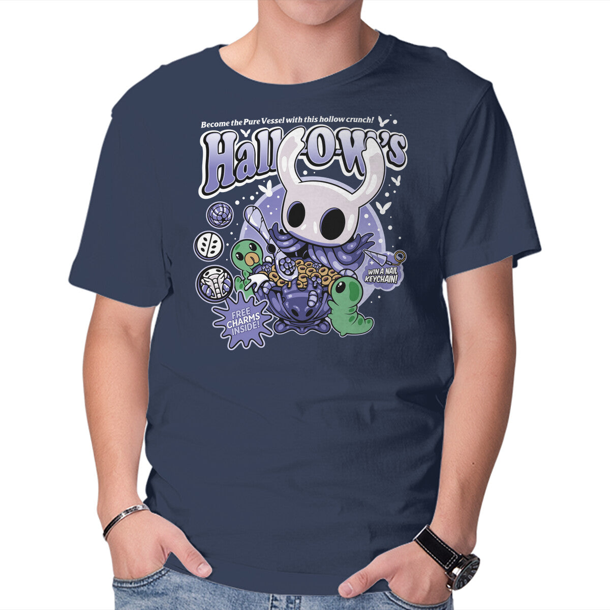 Unisex Crew Neck T-Shirt Hallows Crunch Cereal Graphic Short Sleeve Casual Tee XXXL