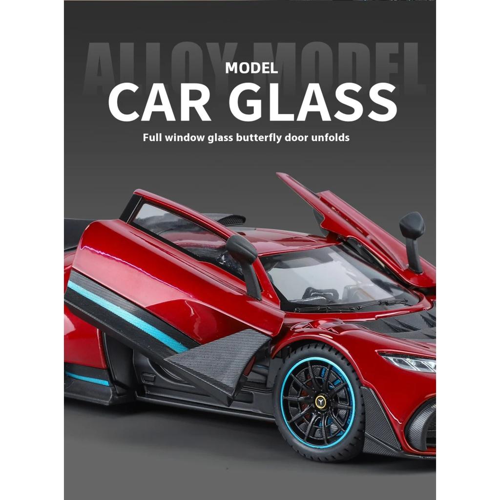 1/18 BENZ AMG ONE Alloy Super Sports Car Model Sound and Light Boy Toy Car Model Figure Birthday Gift Collection Desk Decoration