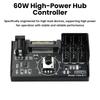 Computer Fan Speed Controller 60W High Power Hub Sata DC Power Controller NAS Server 4Pin Fan Speed Control PWM Speed Regulation