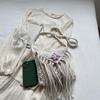 New Straw Floral Decor Bag Bohemian Tassel Beach Bag Women Crochet Fringed Crossbody Ultralight Shoulder Bag