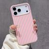 Telefoonhoesje met Verticaal Streepjespatroon Voor iPhone 17 Pro Max 16 15 Pro Plus 14 11 13 12 11 16E 17Air XR XS Lychee Textuur Zachte Cover