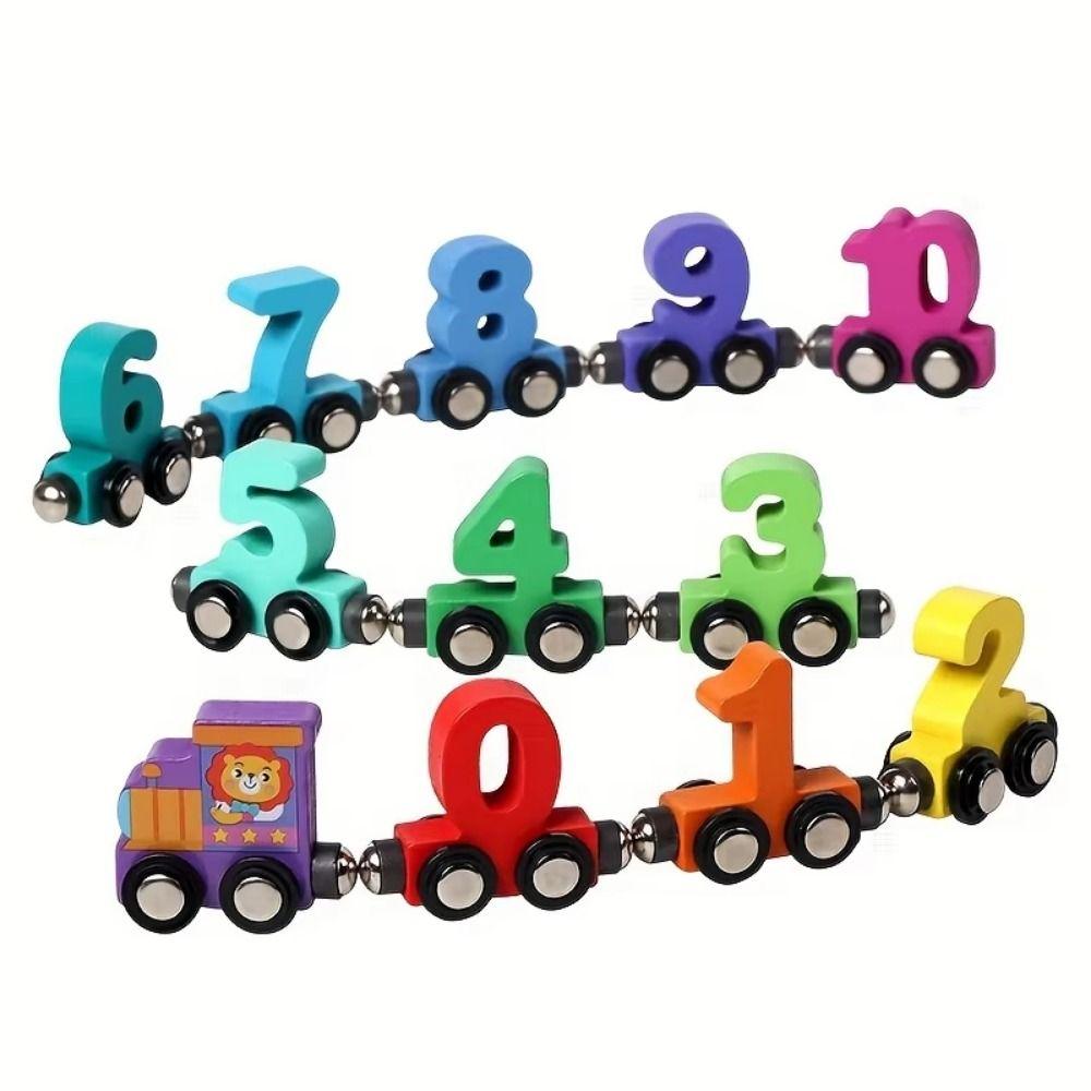 Educational Montessori Number Train Set Magnetic Digital Train  Boys and Girls