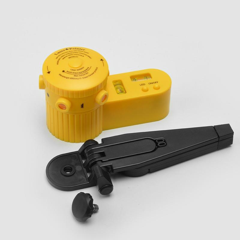 Infrared Laser Level with Bracket Multifunctional Casting Meter Line Beater Rotatable Household Level Ruler with LED Light