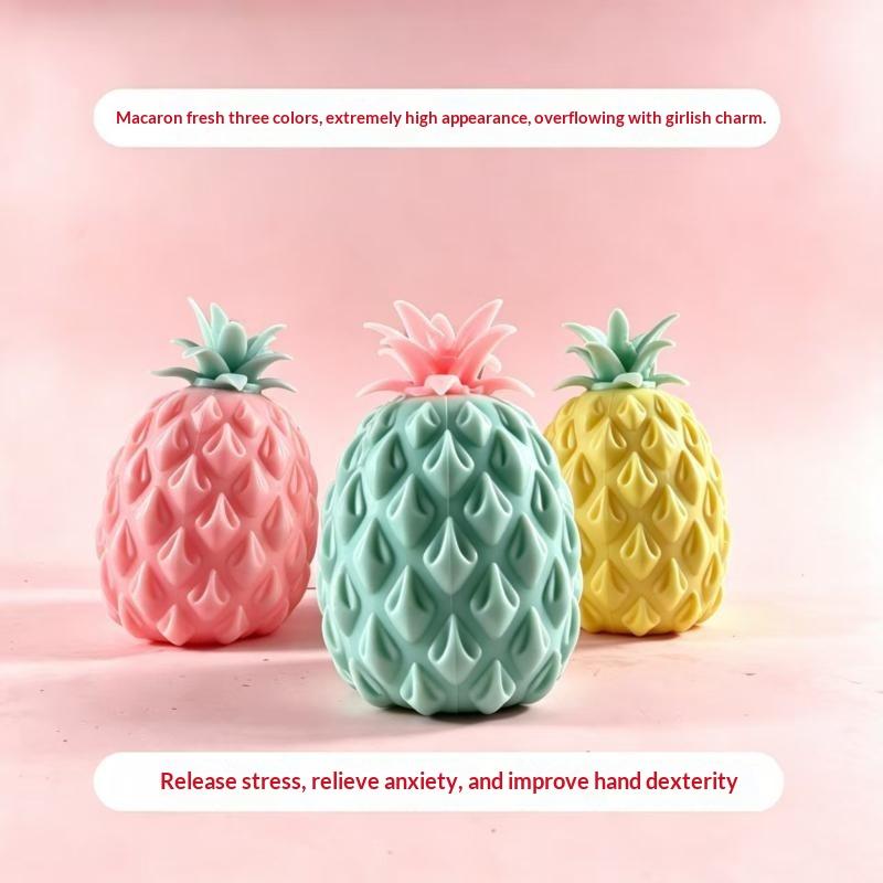 Pineapple Stress Relief Ball Soft Squeeze Toys Water Feeling Squishy Sensory Toys Water Beads Squeeze Fidget Toy Anti Anxiety