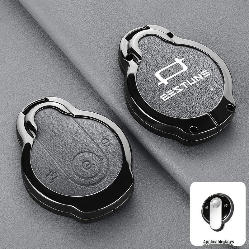 Cute Horse Key Cover for 2026 Bestune Pony - Yueyi 03/07 Metal Shell with Buckle