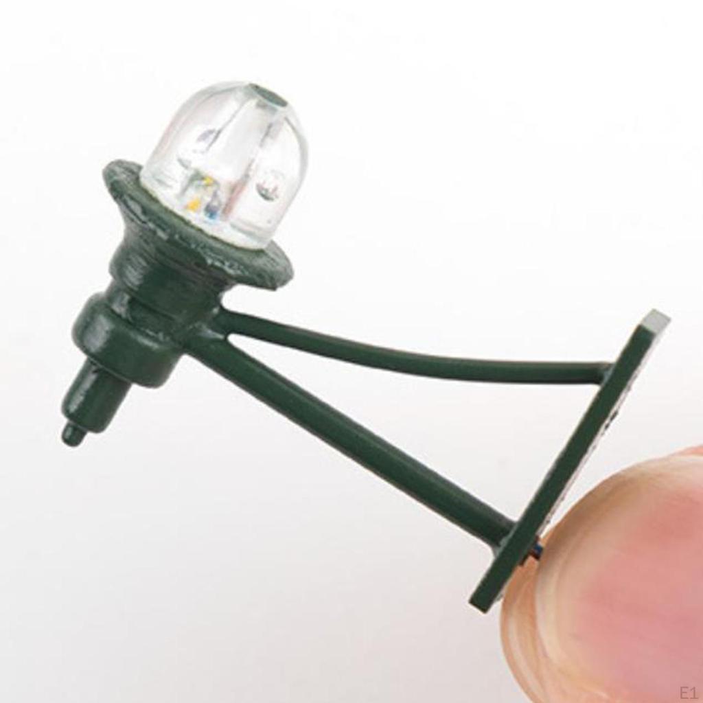 5Pcs 1/87 Scale Street Lights Simulation Decoration Durable Miniature Model Railway Lamps Lamp for