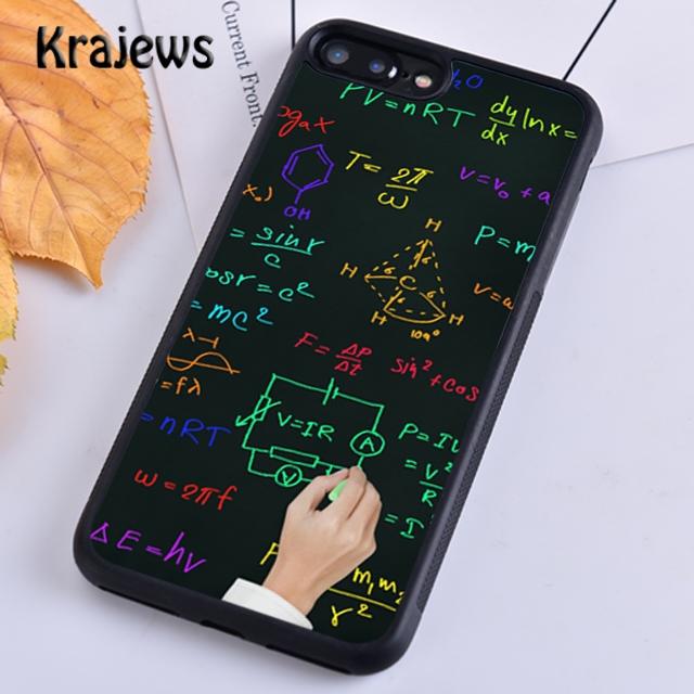 Krajews Science Math Physics Formulas Phone Case Cover For iPhone 17 Air 16 15 14 Plus 12 13 Pro Max Fundas