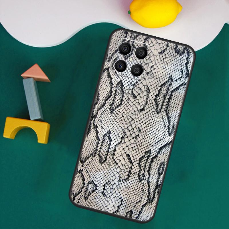 Snake Skin Case For Honor Magic 7 5 6 Lite Honor 200 Pro 50 70 90 Lite X9a X8a X8 X9 X8b X9c X9b Cover