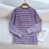 European and American Crew Neck Twist Women's Knitted Sweater Pullover Autumn and Winter New Models Do Old Women's Sweater Outer Wear
