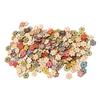 Flower Buttons Retro Rich   Vivid Colors   Wood Wide Application Craft Buttons for Clothing Bag