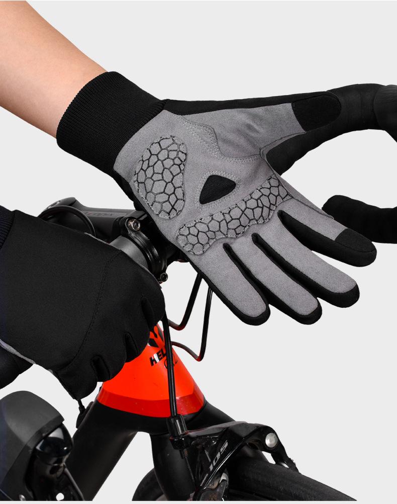 Touchscreen Warm Winter Cycling Gloves - Anti-Slip, Wear-Resistant for Outdoor Sports & Road Biking