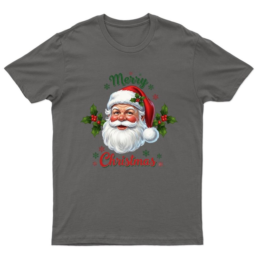 Merry Christmas Santa Claus TShirt Unisex Gift Retro Seasonal Funny Xmas