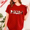 with Kids Names Unique Happy Mothers Day Gift for Family Tee Custom Photo Simple Letters Graphic Tshirts Regular Short Sleeve