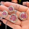 Jewelry Copper Bottom Gold Plated Simulation Millennium Dry Rose Round Set Main Stone 14-10M