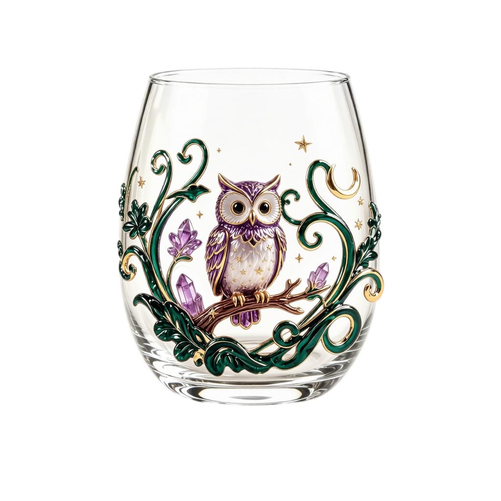 Halloween Printed Glass Tumbler with and Pumpkin Design, 15 oz
