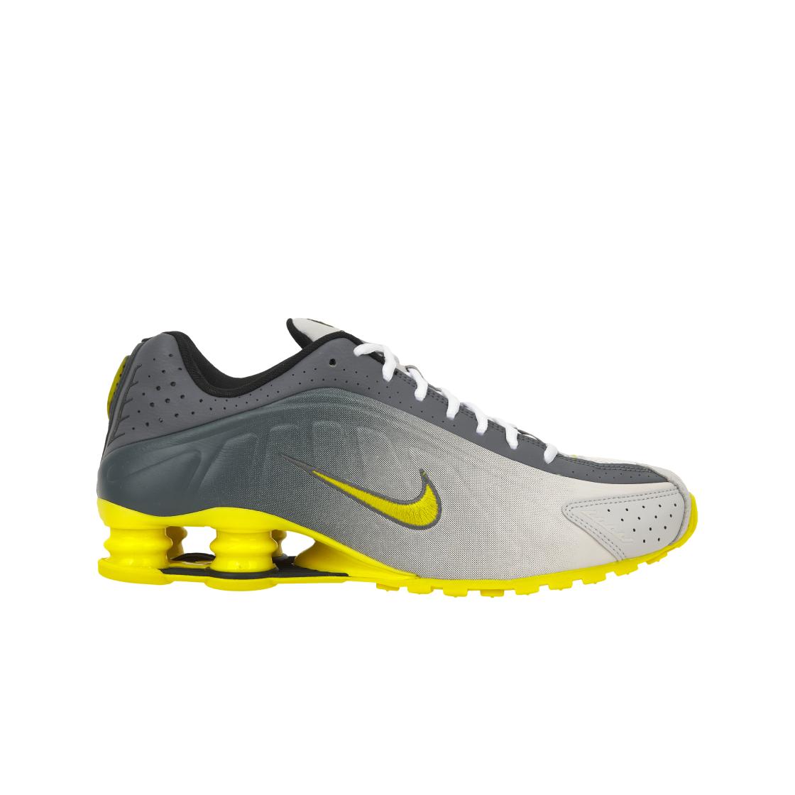 Кроссовки Nike Shox R4 Bright Citron Унисекс Желтые Vast-Grey Light-Graphite IH3397-078 40.5