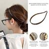 Women Universal Non-Clamping Ear Bone Hairband Summer High-End Elegant Anti-Slip Headband Festival Party Hairband Accessories