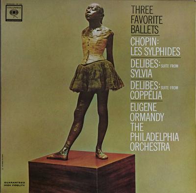 LP Record FRÉDÉRIC CHOPIN / LÉO DELIBES - EUG - Three Favorite Ballets (Les Sylphid ML5908 Columbia Master 1963 US Classical Used