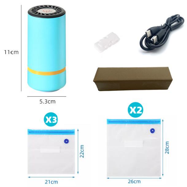 Ručná elektrická mini vákuovačka na poháre Mason a vrecká