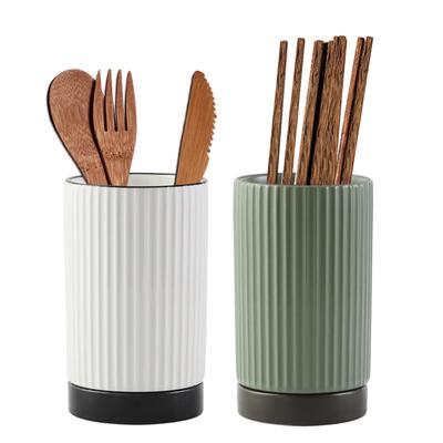 Chopstick Stylish Ceramic Chopstick Stand with Drainer for and Kitchen Chopstick Tool Holder for Kitchen and Cookware of 2 A ELECTRO-WEIDEWORLD