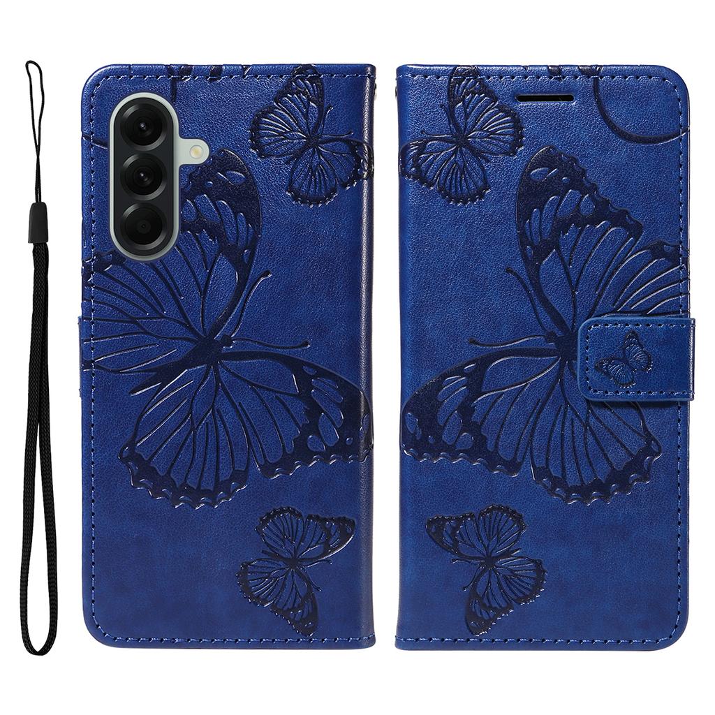 For Samsung Galaxy A57 5G Wallet Case Floral Butterfly Imprinted Leather Phone Cover Stand