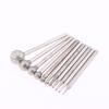 1/2Set Silver Diamond Grind Needle Head Cutter Jade Carve Tool Engrave Rotary Spherical Burr Tool 2.35mm Shank Round Ball