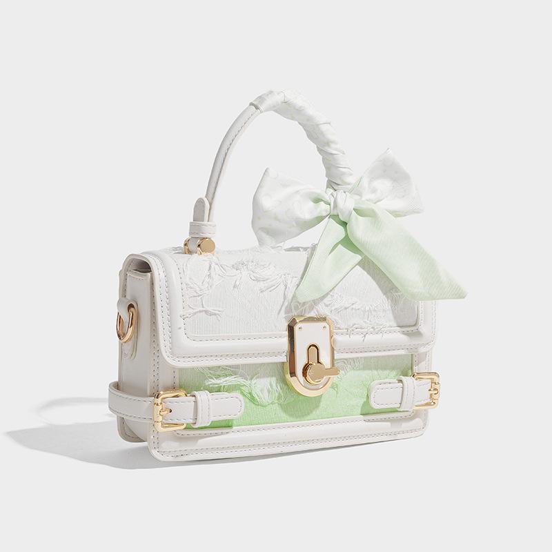 Dropshipping Sommer High-End Handtasche 2025 Neu Nische Bestickt Pendeln Schulter Crossbody Kleine Quadratische Tasche