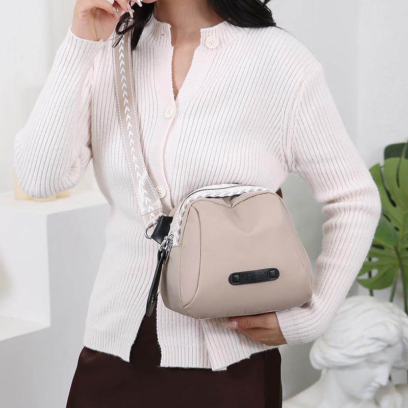 Women's Shoulder Bag Solid Color Crossbody Bag Water-Repellent Oxford Bag