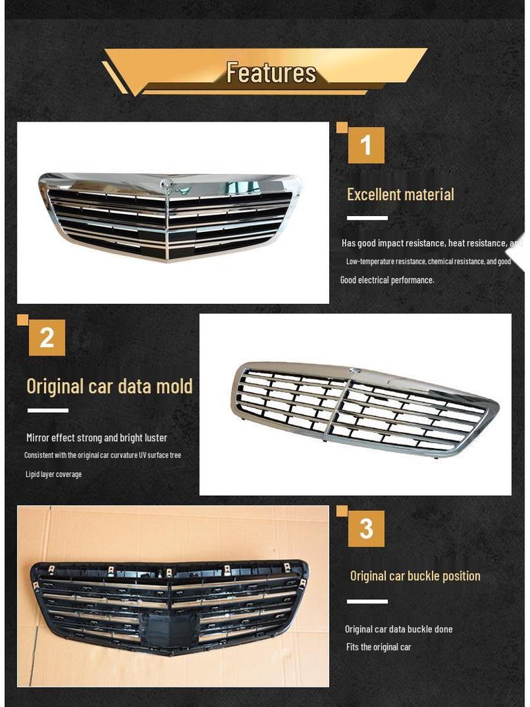 Mercedes S-Class W221 AMG Front Grille for S350 S400 S500