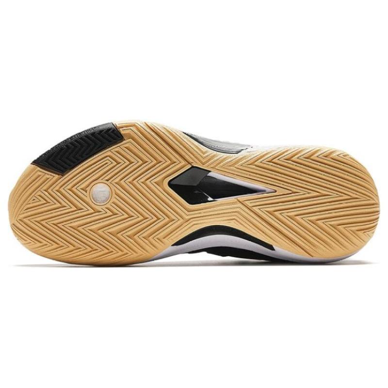 Anta Speed Battle 5 Textile, Synthetic Leather, TPU Cushioning, Wear Resistant Mid top Basketball Shoes Men's Black Sneakers 112341113-9