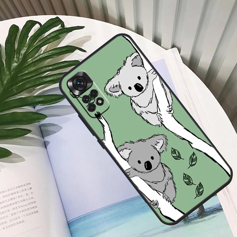 Cartoon Painting Animal Koala Funda For Xiaomi Redmi Note 11 10 12 13 14 15 Pro Plus Case For Redmi 15C 10C 13C 12C 14C 15