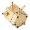 3mm Hexagonal Dental Water Pressure Regulator High Passability Copper Dental Water Valve for Dental