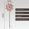 Outdoor Metal Windmill Ornament for Garden and Courtyard Decor