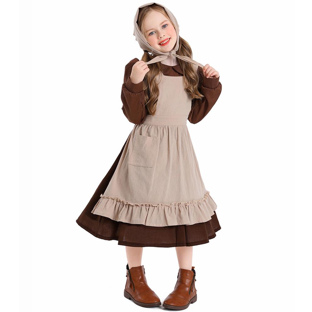 Girls' Stage Costume - French Dress For Performance