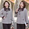 New Women's Clothing Autumn and Winter Mother Woolen Top Middle-aged and Elderly Short Fashion Velvet Thickened Coat