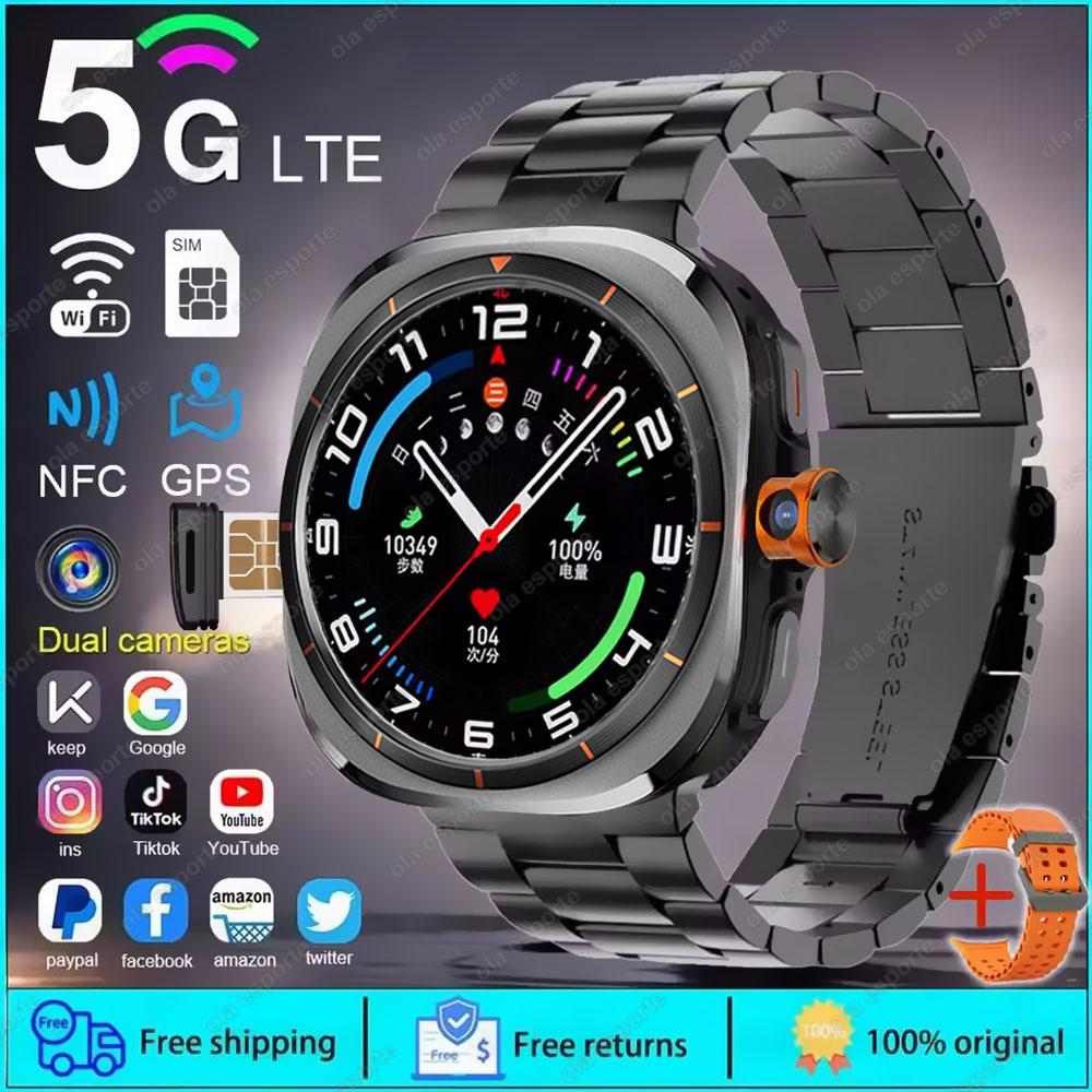U8 Ultra IOS Android 9.0 Smart Watch Men 4G 5G SIM Card WiFi NFC GPS Compass 32GB Smartwatch Rotating Camera Sport Watch 7 Ultra