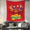 The Wiggles Wall Tapestry Aesthetic Wall Hanging Printed Fabric Blanket Decorative Tapestries for Bedroom Living Room Home Decor