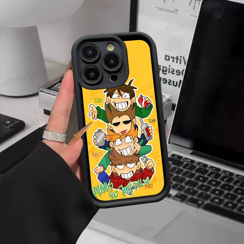 Cartoon Cute E-Eddsworlds Silicone Soft Phone Case For IPhone 17 16 14 13 12 11 15 Pro Max Plus Air Cover