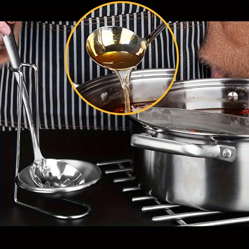 [Stainless Steel Organizer] Stainless Steel 1pc Kitchen Organizer - Vertical Spoon & Bowl Holder, Cooking Utensil Stand for Home Storage