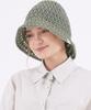 THE-ABON Beach Massed Sun Bucket Hat Black
