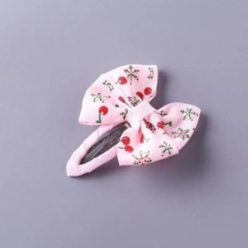 10pcs/lot Popular Children Hair Clip Hair Accessories Headwear Baby Ribbon Bow Cute Girls Hairpins
