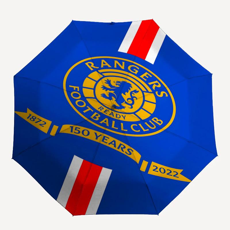 1pc Glasgow Rangers Umbrella, Sun Protection, And UV Shielding. It Has Eight Sturdy Ribs for Outdoor Use And Perfect As a Holiday Gift