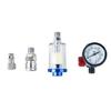 Pneumatic Tool Accessory Oil Water Separator Air Pressure Regulator Gauge Adjustable Flow Control Plastic Filter