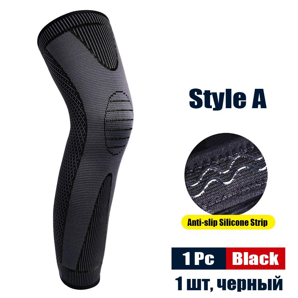 

Sport Anti-Slip Full Length Compression Leg Sleeves Knee Brace Support Protect For Basketball Football Running Cycling Men Women XXL