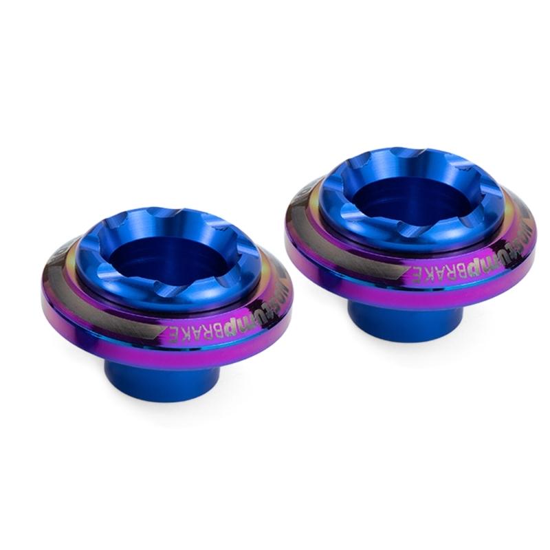

Motorcycle Front Shock Absorb Crash Cup Aluminum Cups Pair for Enhanced Safety & Durability in All ridings Conditions синій