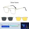 3 In 1 Blue Light Blocking Glasses Magnetic Clip-On Sunglass Lens Multi-use Polarized/ Night Vision Eyewear Strong Magnet