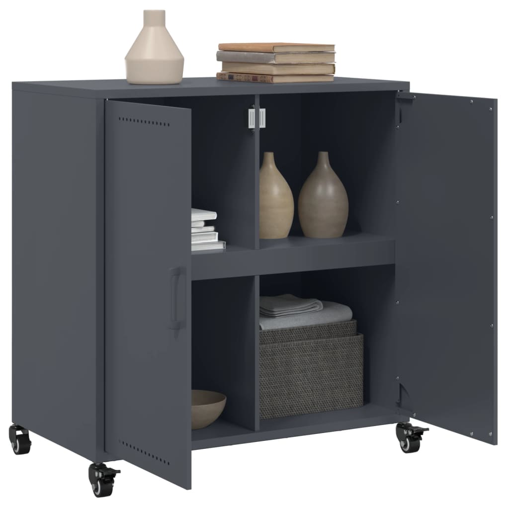 Sideboard Anthracite 68 x 39 x 72 cm Steel